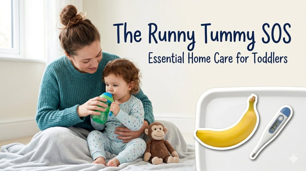Home Care for Diarrhoea in Toddlers: A Nurse's Guide for Busy Mums Mother giving toddler fluids from cup for diarrhoea home care rehydration