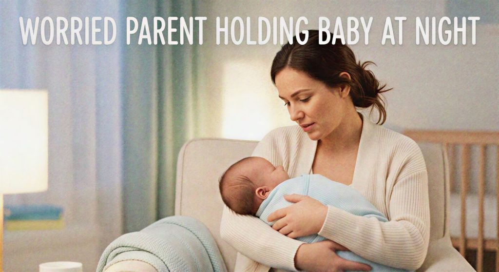 baby symptoms when to worry parent holding baby