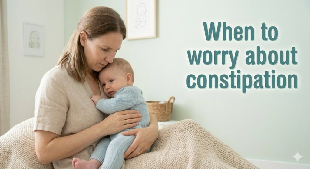 baby constipation warning signs tummy pain