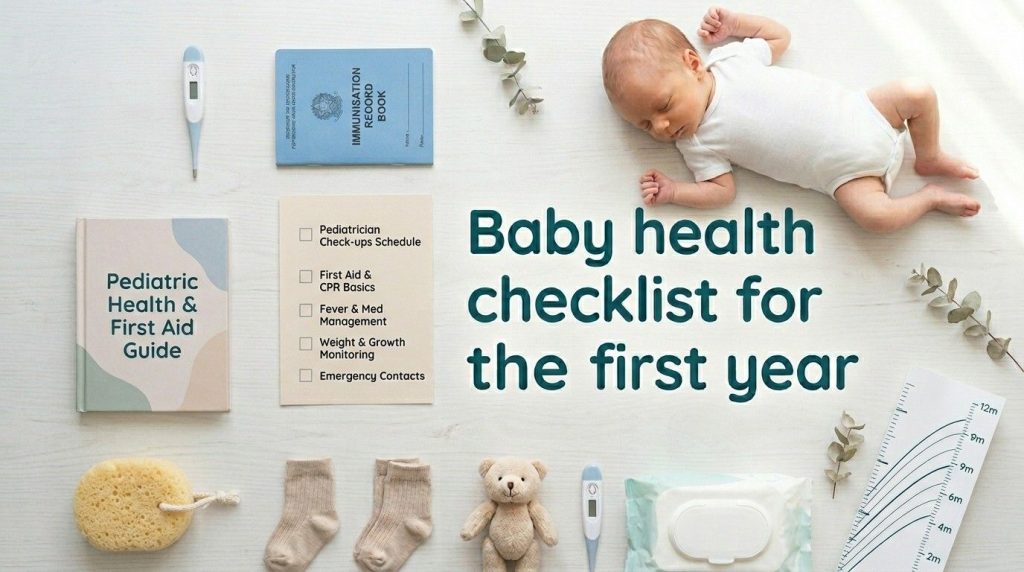 baby health checklist for the first 12 months
