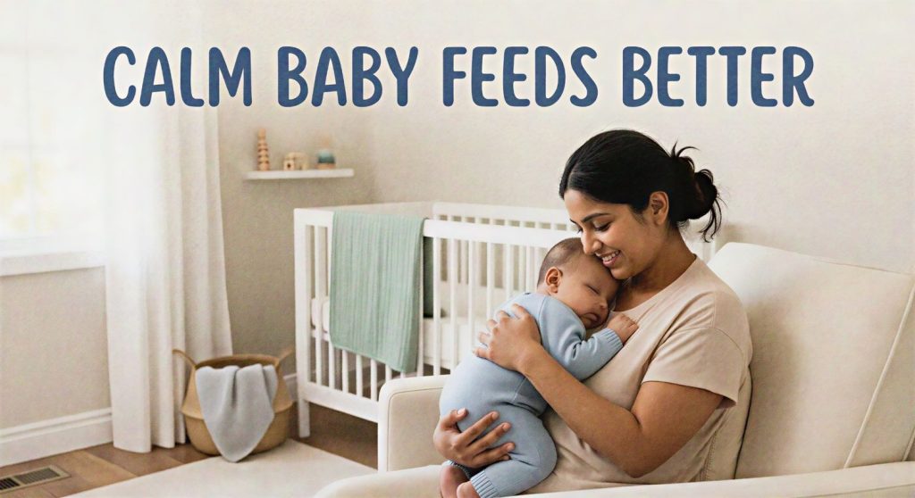 calming baby before feeding